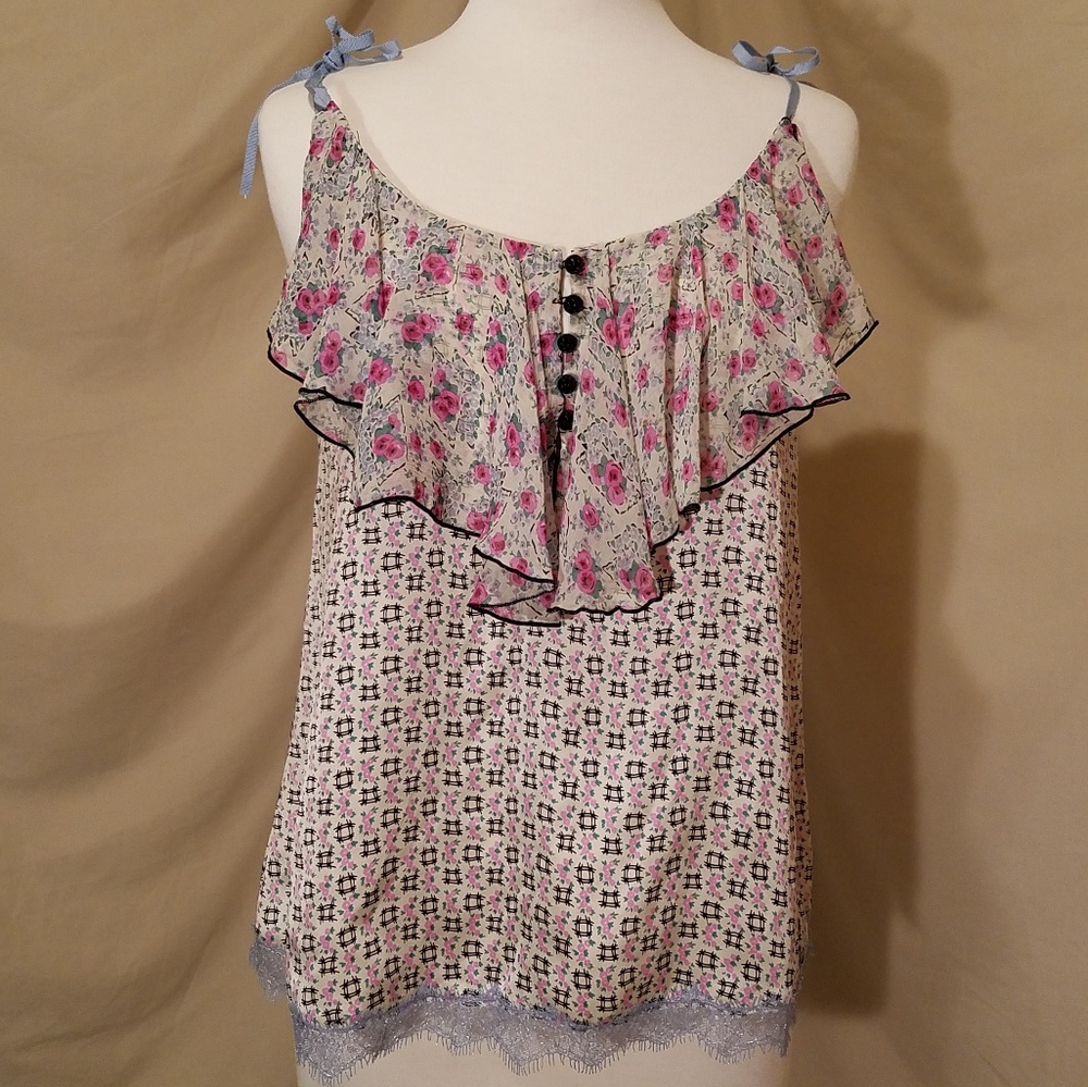 Anna Sui Silk Blouse - Picture 1 of 8
